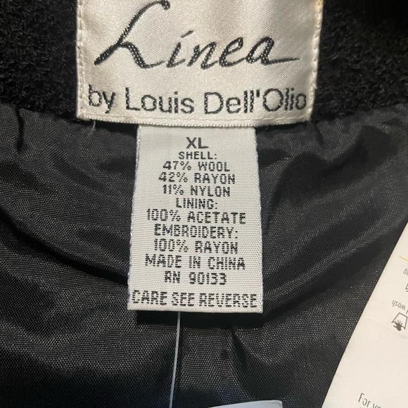Linea by Louis Dell’Olio NWT Embroidered lined Wool Blend Jacket - Picture 8 of 11